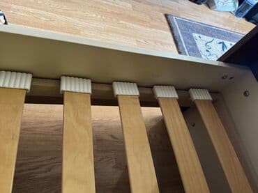 qoz taxta: Oğlan və qız üçün, Çarpayı, Matrassız, Siyirməsiz, MDF — 5