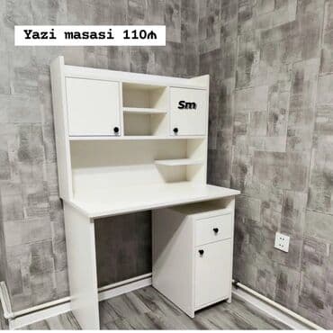 Kompüter masası, Açılmayan, MDF, Dördbucaq masa — 1