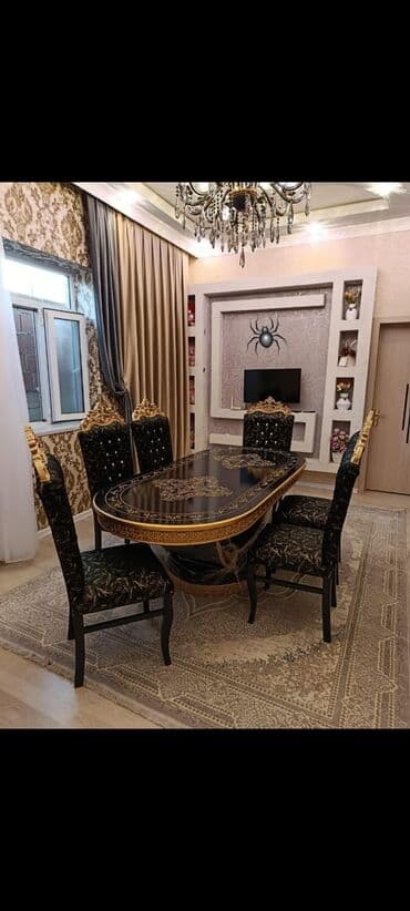 qonaq otagi mebelleri 2020: Masa stol stul desti — 1