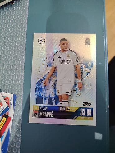 real gitara: Topps futbol kolleksiya kartı – Kylian Mbappé (Real Madrid) - Marka — 1