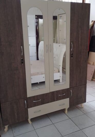 4 qapili dolab: Yeni, Açılan, 4 qapılı Düz dolab, Qarderob, paltar dolabı, Azərbaycan — 22