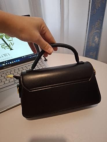 dolce gabbana card holder: Qadın əl çantası – “FASHION & BAG” yazılı, üstdən tutacaqlı model — 4