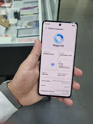 mini pc computer: Honor X9b, 256 GB, rəng - Qara, İki sim kartlı — 3