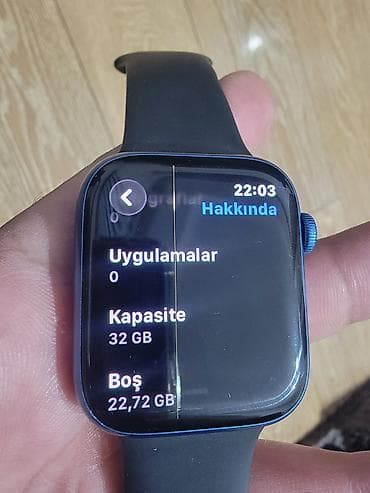 agilli saat: Smart saat, Apple, Suya davamlı, rəng - Mavi — 3