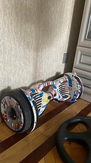 seqvay: Qrafiti dizaynlı hoverboard (özünübalanslayan skuter) - Korpus — 2