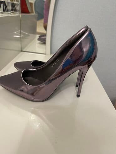 женские балетки с перфорацией: Туфли, Размер: 35.5, цвет - Сиреневый, Новый — 2