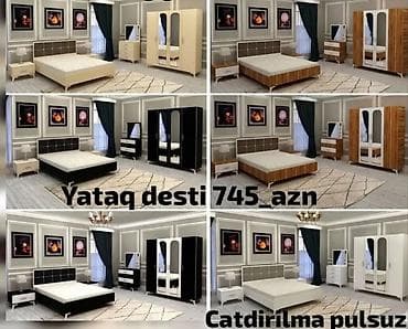 İkinəfərlik çarpayı, Termo, Dolab, 2 tumba, Azərbaycan, Yeni