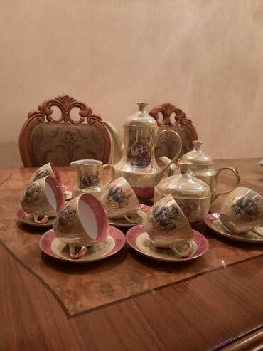 cay daslari: Çay dəsti, rəng - Sarı — 1