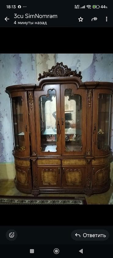 bez dolap: Klassik üslubda yataq otağı dəstirkibi: - 4 qapılı böyük şkaf — 1