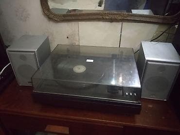 Radiotehnika 301 stereo elektrofon Vinil Plaer + ikidənə dinamik tam