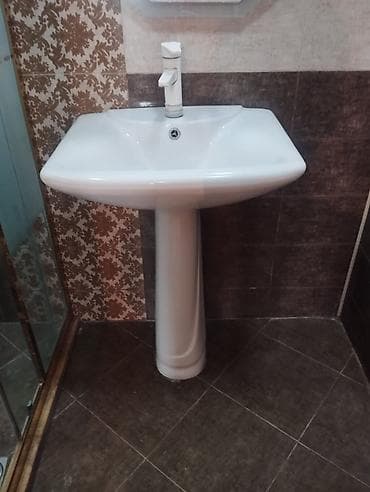 divarda yolka: Pilyastrlı ayaqüstü hamam lavabosu - Material: yüksək keyfiyyətli — 2