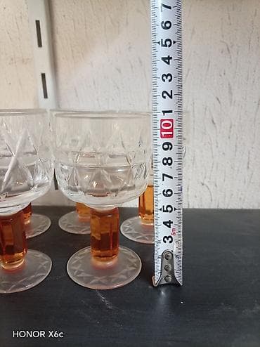 duz qablari: Rümkalar, rəng - Narıncı, Şüşə, SSRİ — 3