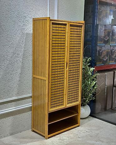 Yeni, 2 qapılı, Qəhvəyi, Taxta Ayaqqabı dolabı — 2
