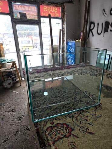купить аквариум в баку: Прямоугольный аквариум, Пустой, 218 л, Самовывоз — 4