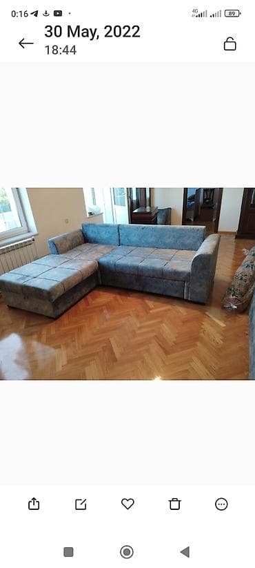 Künc divan, Qonaq otağı üçün, Bazalı