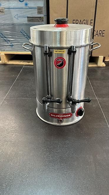 samovar mis: SILVERINOX sənaye tipli çay/isti su samovarı - Brend: SILVERINOX (CE — 1