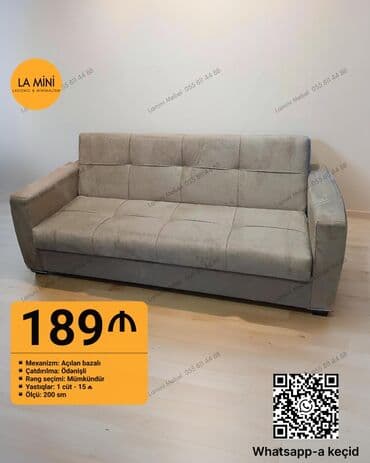 2 əl divan: Divan, Yeni, Açılan, Bazalı, Parça, Ödənişli çatdırılma — 1