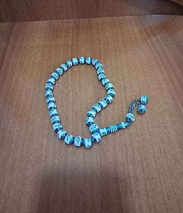Məhsul: Misdə tasbeh (zikir təsbehi) - Material: Şüşə görünüşlü