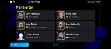 Avtomobil modelləri: EFootball oyun hesabı – yüksək səviyyəli komanda və menecer — 2