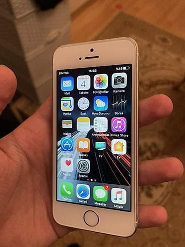 iphone x 2 ci el: IPhone 5s, Gümüşü, Barmaq izi — 3