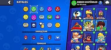cins dest: Brawl Stars hesabı – yüksək səviyyəli oyun profili - Kupa yolu: 44 — 8