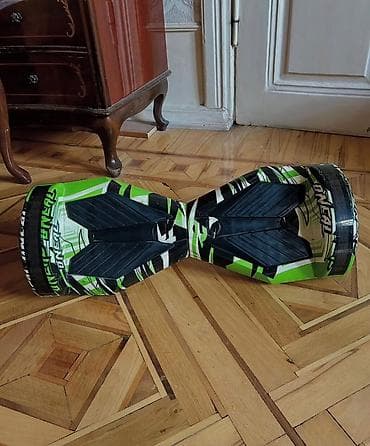 hoverboard qiyməti: Hoverboard / Gyroskuter – yaşıl-qara rəngli, qrafiti üslublu dizayn — 3