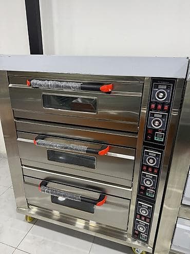 İstehsal avadanlığı: Elektrik soba, Çörək, Şirniyyət üçün, Pizza, 3 mərtəbəli, Yeni — 6