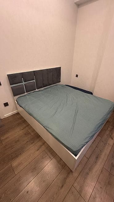 absivka taxta: İşlənmiş, İkinəfərlik çarpayı, Matras ilə, Siyirməsiz — 3