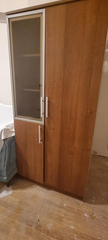 Мебель: İki bölməli qarderob şkafı - Material: ağac teksturalı laminat (isti — 3