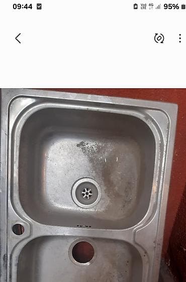 Mətbəx ücün dərin iki kameralı paslanmaz canax və radiator atapleniya — 6