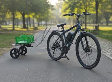 mator velosiped: Velosiped qoşqusu – iki təkərli yükləmə treyleri - Velosiped arxa — 1