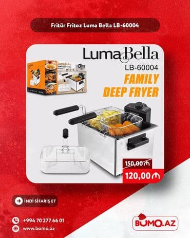 Şəxsi qulluq: 🎄✨ Yeni il ENDİRİMİ! ✨🎄 🔥 Fritür Fritoz Luma Bella LB-60004 ✅ Brend — 1