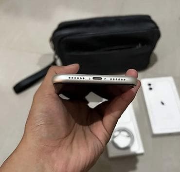 iphone 1q: IPhone 11, 128 GB, Ağ, Zəmanət, Simsiz şarj, Face ID — 4