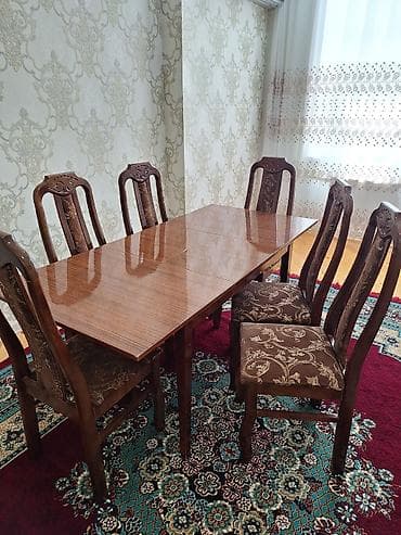 Для гостиной, Б/у, Раскладной, 6 стульев — 3