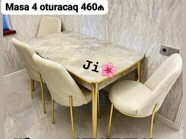 kuxna ucun stol stul: Mətbəx üçün, Yeni, Açılan, Kvadrat masa — 4