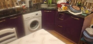 mətbəx mebiləri: - Konfiqurasiya: künc yerləşimli, yuxarı və aşağı dolablar komplekti - — 4