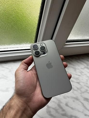 15 pro case: IPhone 15 Pro, Natural Titanium, Face ID — 1