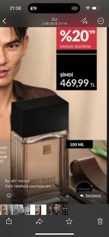 devit 3 qiyməti: Məhsul: Avon Black Suede Erkek EDT Həcm: 100 ml Xüsusiyyətlər: - — 1