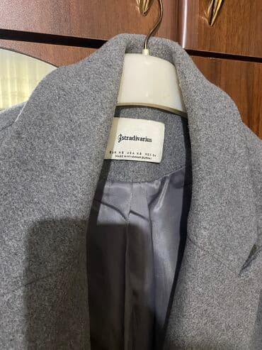 hazır hicablar: Palto, Stradivarius, S, rəng - Boz — 2