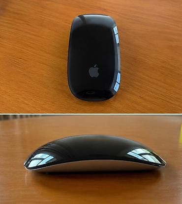 işlənmiş printer: Apple Magic Mouse 2 (Model: A1657) – qara üst səth, alüminium altlıq — 2