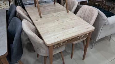 барные стулья: 🇹🇷Turkiye istehsali. Metbex masa desti Masa 4 oturacaq Masa 80*130 — 2