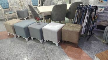 пуфик мягкий: Новый, Пуфик-стул, Ткань, Нет кредита, Платная доставка — 2