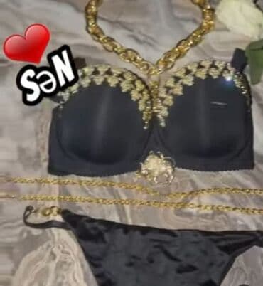 Jiletlər: Qlamur detallı 2-li iç geyim dəsti - Rənglər: parlaq qırmızı və — 2