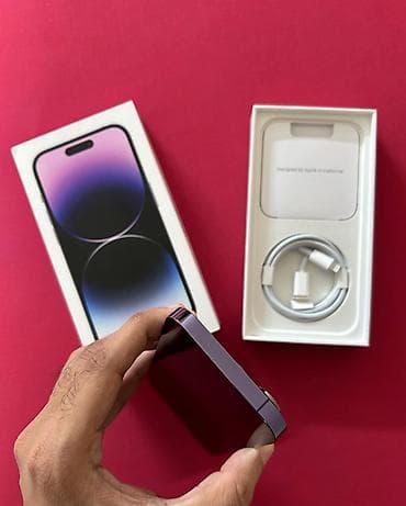 Техника и электроника: IPhone 14 Pro, 128 ГБ, Deep Purple, Гарантия, Кредит, Face ID — 3