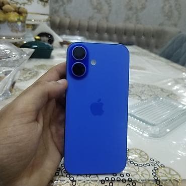 iphone xr ikinci el: IPhone 16, 128 GB, Mavi, Face ID — 2