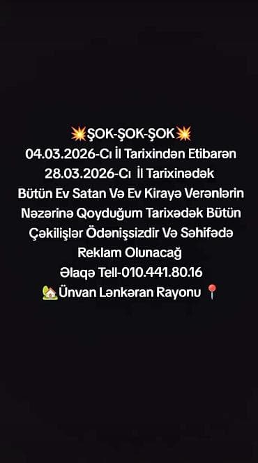 SALEHOĞLU ƏMLAK – Lənkəranda əmlak tərəfdaşınız Xidmətlər: - Ev — 1