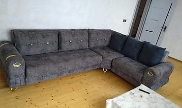 divan divan: Künc divan – müasir dizayn, rahat oturuş - Forma: L-şəkilli künc — 6