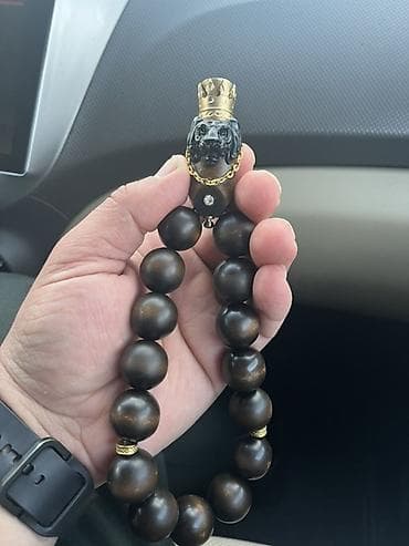 bujuterya: Eksklüziv təsbeh/aksesuar dəsti - Material: tünd qəhvəyi/qaraya çalan — 2