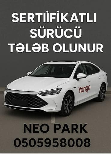 mingecevir is elani 2025: Taksi sürücüsü tələb olunur, Nəqliyyat təmin edilir, Həftəlik ödəniş, Təcrübəsiz — 1