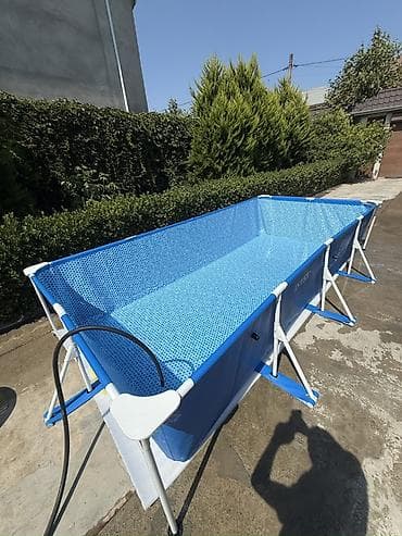 4.50x2.20x84 sm Metal karkaslı yerüstü hovuz - Tip: Çərçivəli